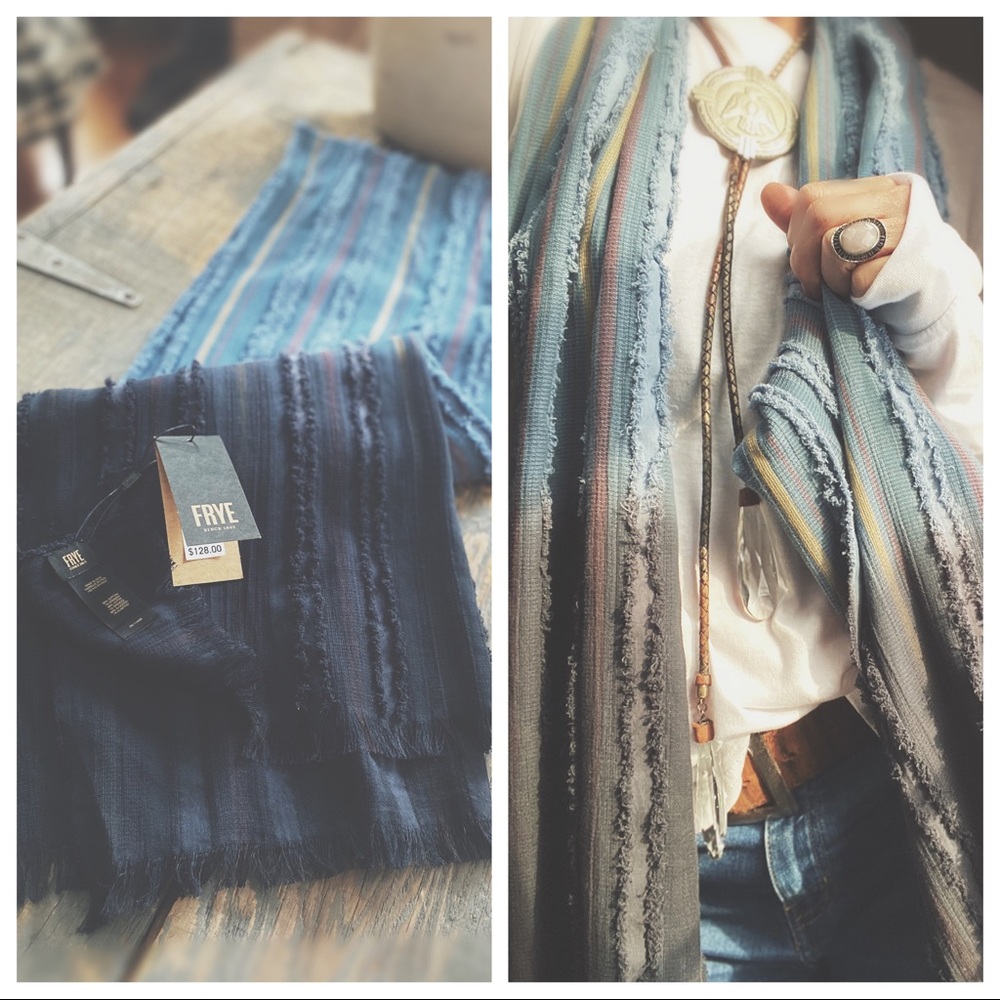 Frye Multicolor Striped Scarf - image 11